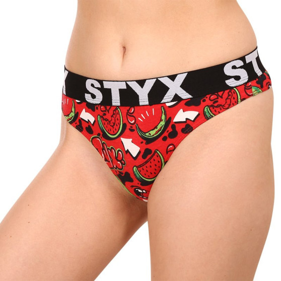 5PACK Ženske tange Styx umjetnost sportska guma raznobojna (5IT8502379)