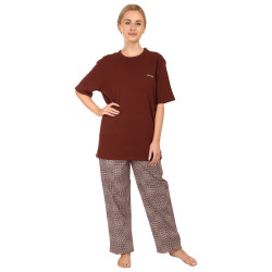 Ženska pidžama Calvin Klein Smeđa (QS6976E-CD1)
