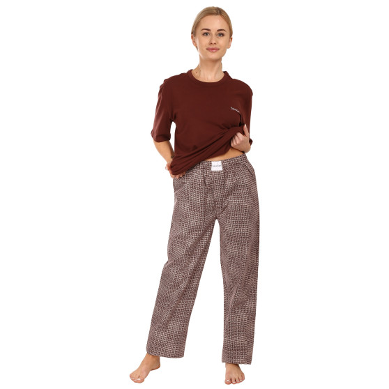 Ženska pidžama Calvin Klein Smeđa (QS6976E-CD1)
