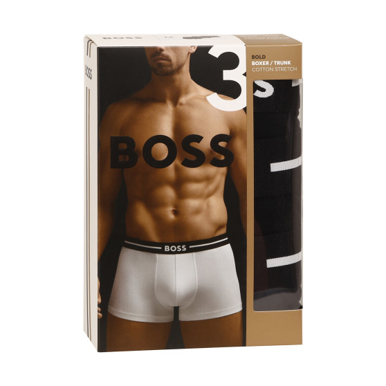 3PACK muške bokserice Hugo Boss crno (50473916 001)