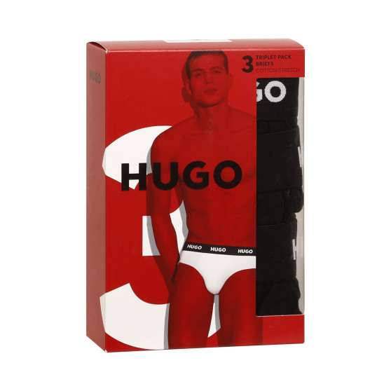 3PACK muške gaćice Hugo Boss crno (50469763 001)