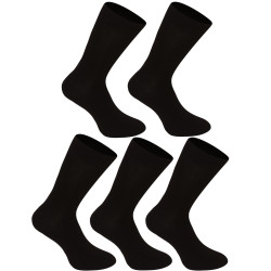 5PACK čarape Nedeto visoki bambus crn (5NDTP001)