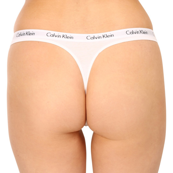 3PACK ženske tange Calvin Klein višebojan (QD3587E-BP4)
