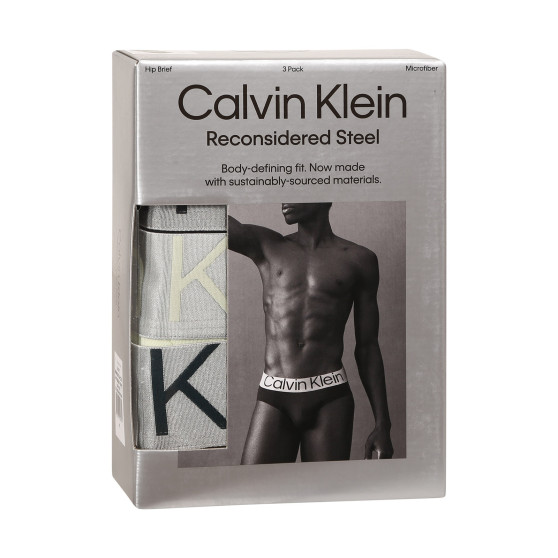 3PACK muške slip gaće Calvin Klein višebojan (NB3073A-C7U)