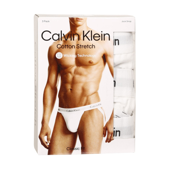 3PACK muški sportovi Calvin Klein bijela (NB2623A-100)