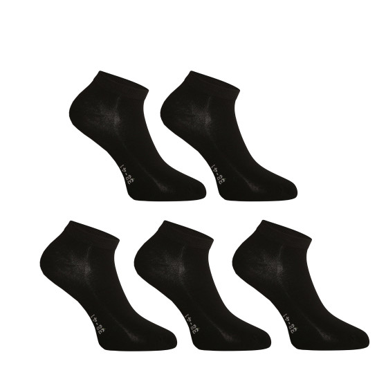 5PACK čarape Gino bambus crni (82005)