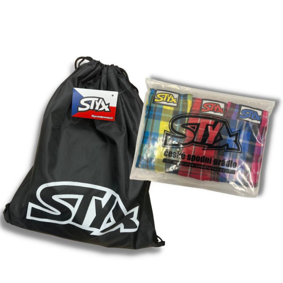 3PACK dječje bokserice Styx umjetnost sportska guma raznobojna (3GJ12612)