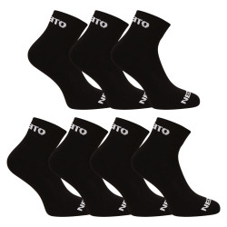 7PACK čarape Nedeto gležanj crn (7NDTPK001-brand)