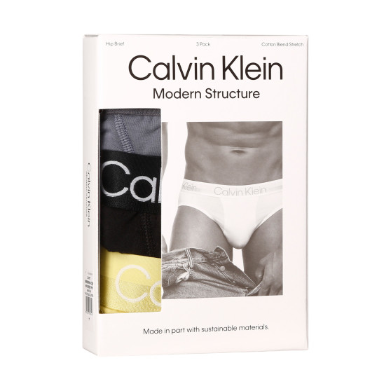 3PACK muške slip gaće Calvin Klein višebojan (NB2969A-CBJ)