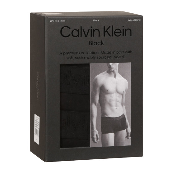 3PACK muške bokserice Calvin Klein crno (NB3651A-UB1)