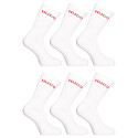 6PACK čarape HUGO visoki bijeli (50510187 100)