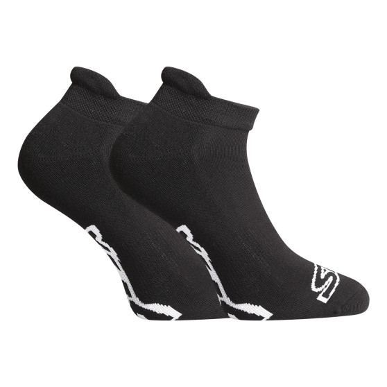 Čarape Styx niska crna s bijelim logom (HN960)