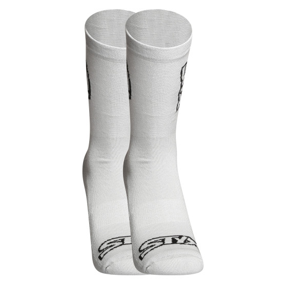 Čarape Styx visoka siva s crnim logotipom (HV1062)