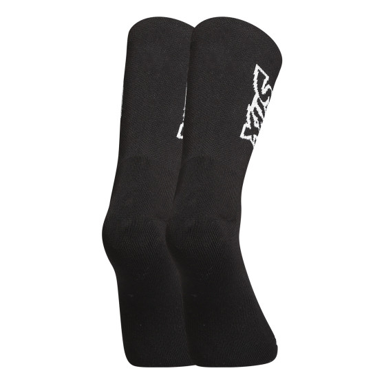 Čarape Styx visoka crna s bijelim logom (HV960)