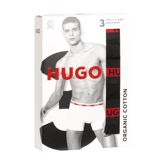 3PACK muške bokserice HUGO crno (50496713 002)