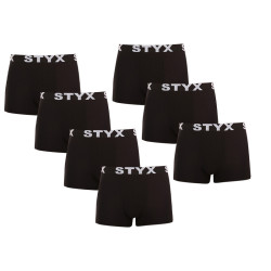 7PACK muške bokserice Styx sportska guma crna (7G960)