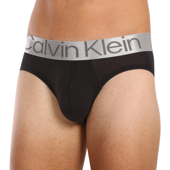 3PACK muške slip gaće Calvin Klein crno (NB3129A-GTB)