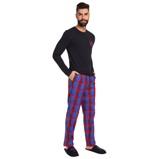 Muška pidžama Tommy Hilfiger s raznobojnim papučama u poklon kutiji (UM0UM02989 0G5)