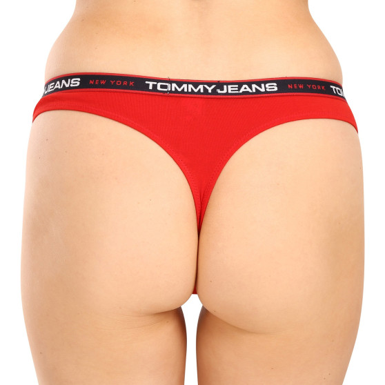 3PACK ženske tange Tommy Hilfiger prevelik raznobojan (UW0UW04709 0WE)