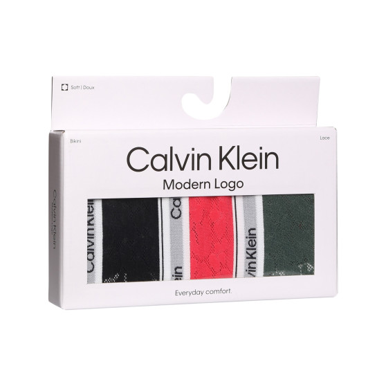 3PACK žensko donje rublje Calvin Klein prevelik raznobojan (QD5080E-GP6)