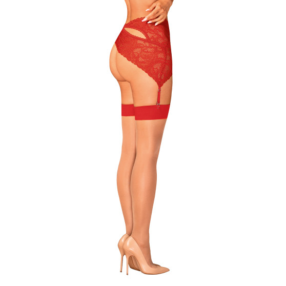 Ženske čarape Obsessive Crvena (S814 stockings)