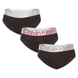 3PACK muške gaćice Calvin Klein crno (NB3129A-GIW)