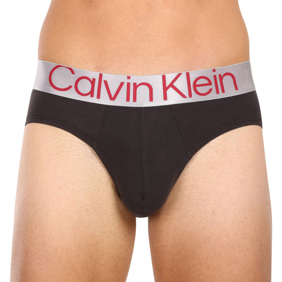 3PACK muške slip gaće Calvin Klein crno (NB3129A-GIW)