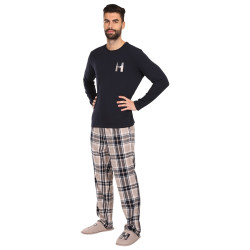 Muška pidžama Tommy Hilfiger s raznobojnim papučama u poklon kutiji (UM0UM02989 0S1)