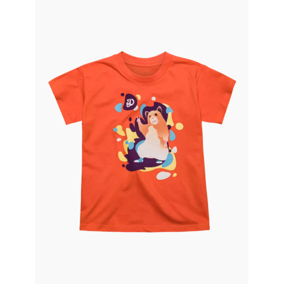 Vesela dječja majica Dedoles Narančasti plesni hrčak (D-K-AP-TSH-C-C-1674)