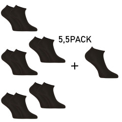 5,5PACK čarape Nedeto niska bambus crna (55NPN001)
