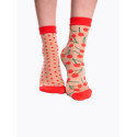 Vesele ženske najlon čarape Dedoles Trešnje i točkice (DRNS1041)