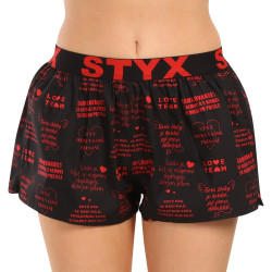 Ženske bokserice Styx umjetnost sport guma tekstovi za Valentinovo (T1757)