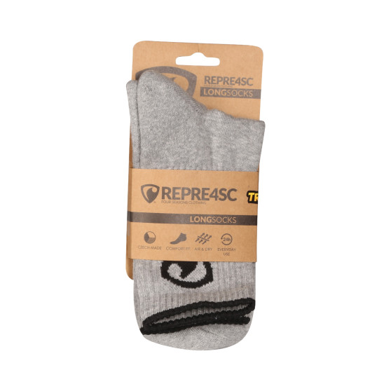 Čarape Represent visoka siva (R3A-SOC-0303)