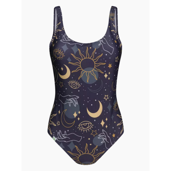 Veseli ženski jednodijelni kupaći kostim Dedoles Mistično nebo (D-F-BW-SW-OPS-C-1581)