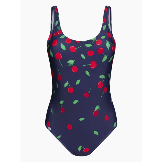 Veseli ženski jednodijelni kupaći kostim Dedoles slatke trešnje (D-F-BW-SW-OPS-C-1586)