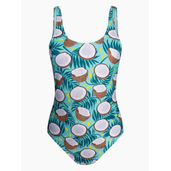 Veseli ženski jednodijelni kupaći kostim Dedoles Kokos (D-W-SCL-S-OPS-C-1210)