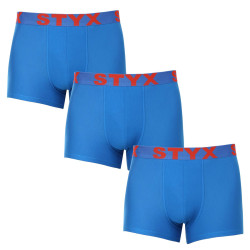 3PACK muške bokserice Styx sportska guma plava (3G1167)