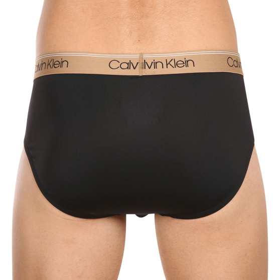 3PACK muške slip gaće Calvin Klein crno (NB2568A-GF0)