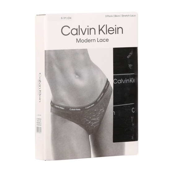 3PACK žensko donje rublje Calvin Klein crno (QD5069E-UB1)