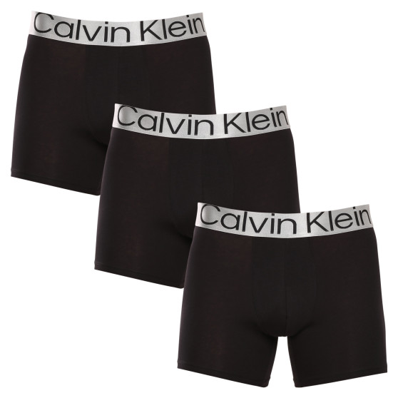 3PACK muške bokserice Calvin Klein crno (NB3131A-7V1)