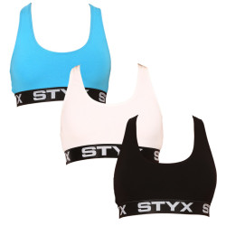 3PACK ženski grudnjak Styx sport raznobojan (3IP09019)