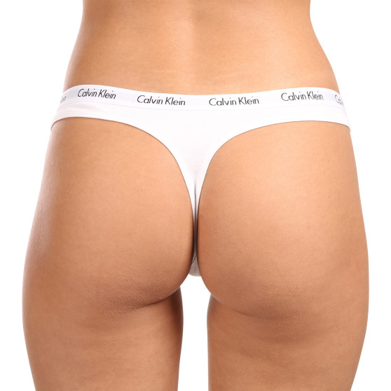 3PACK ženske tange Calvin Klein višebojan (QD3587E-WZB)