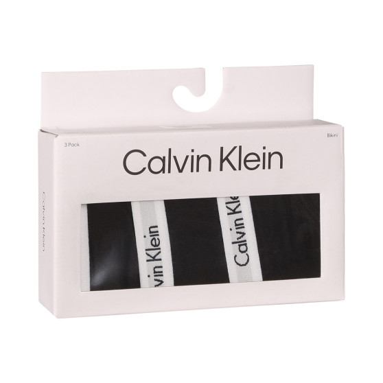 3PACK žensko donje rublje Calvin Klein crno (QD3588E-001)