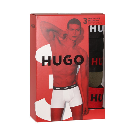 3PACK muške bokserice HUGO višebojan (50503079 972)