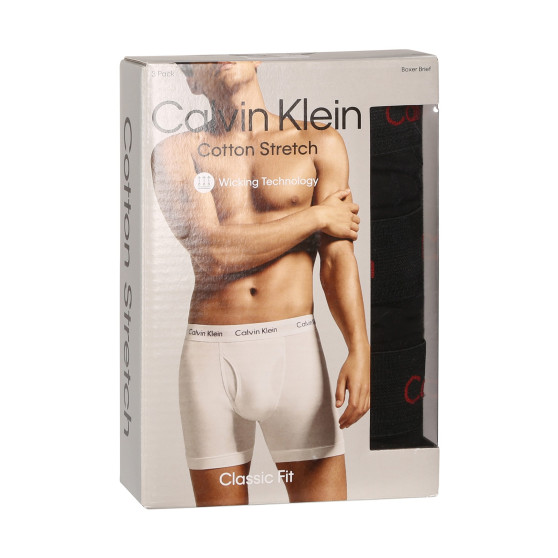 3PACK muške bokserice Calvin Klein crno (NB2616A-NC1)