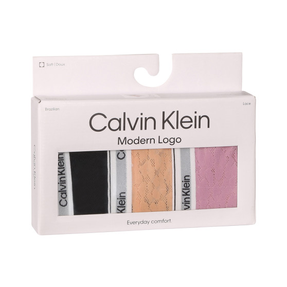 3PACK Brazilske gaćice Calvin Klein višebojan (QD5068E-GP9)