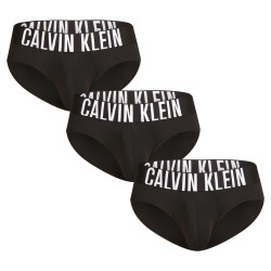 3PACK muške slip gaće Calvin Klein crno (NB3610A-UB1)