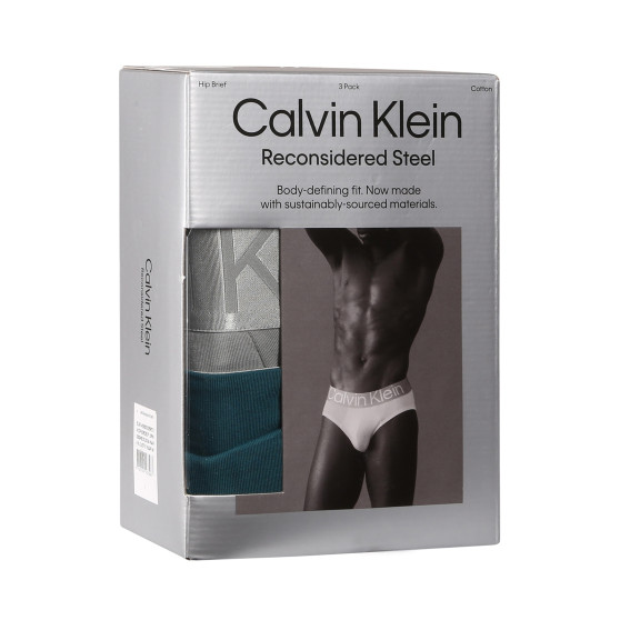 3PACK muške slip gaće Calvin Klein višebojan (NB3129A-NA9)