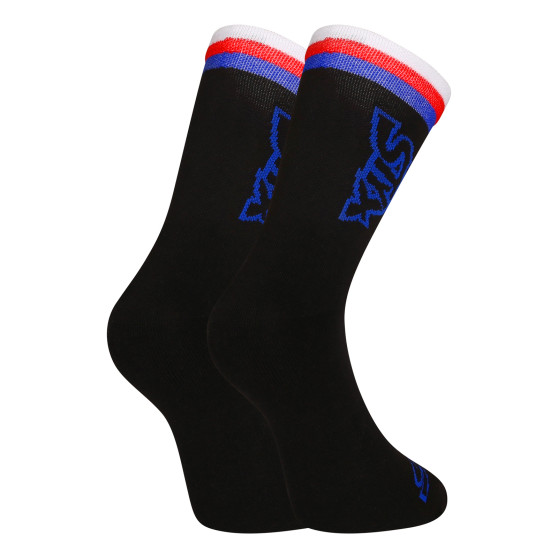 3PACK čarape Styx visoka crna trobojnica (3HV09000)