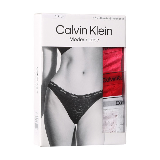 3PACK Brazilske gaćice Calvin Klein višebojan (QD5225E-NPC)